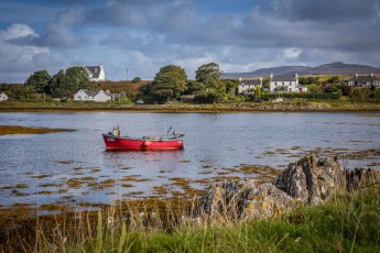 Blick auf die Bucht von Bunessan, Isle of Mull.