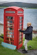 Lismore: Diese alte Telefonzelle wurde als Verkaufsstand für Postkarten und andere kleine Souvenirs hergerichtet.