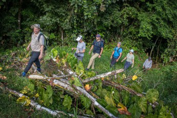 Gemeinsam mit Christian Strassig und einheimischen Führern erkundet unsere Gruppe ein Teilstück des Camino Reals bei Quebrada Ancha.