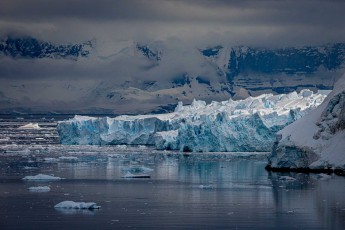 Arctic silence in its purest form: an iceberg glistens in the calm waters of Neko Harbour.