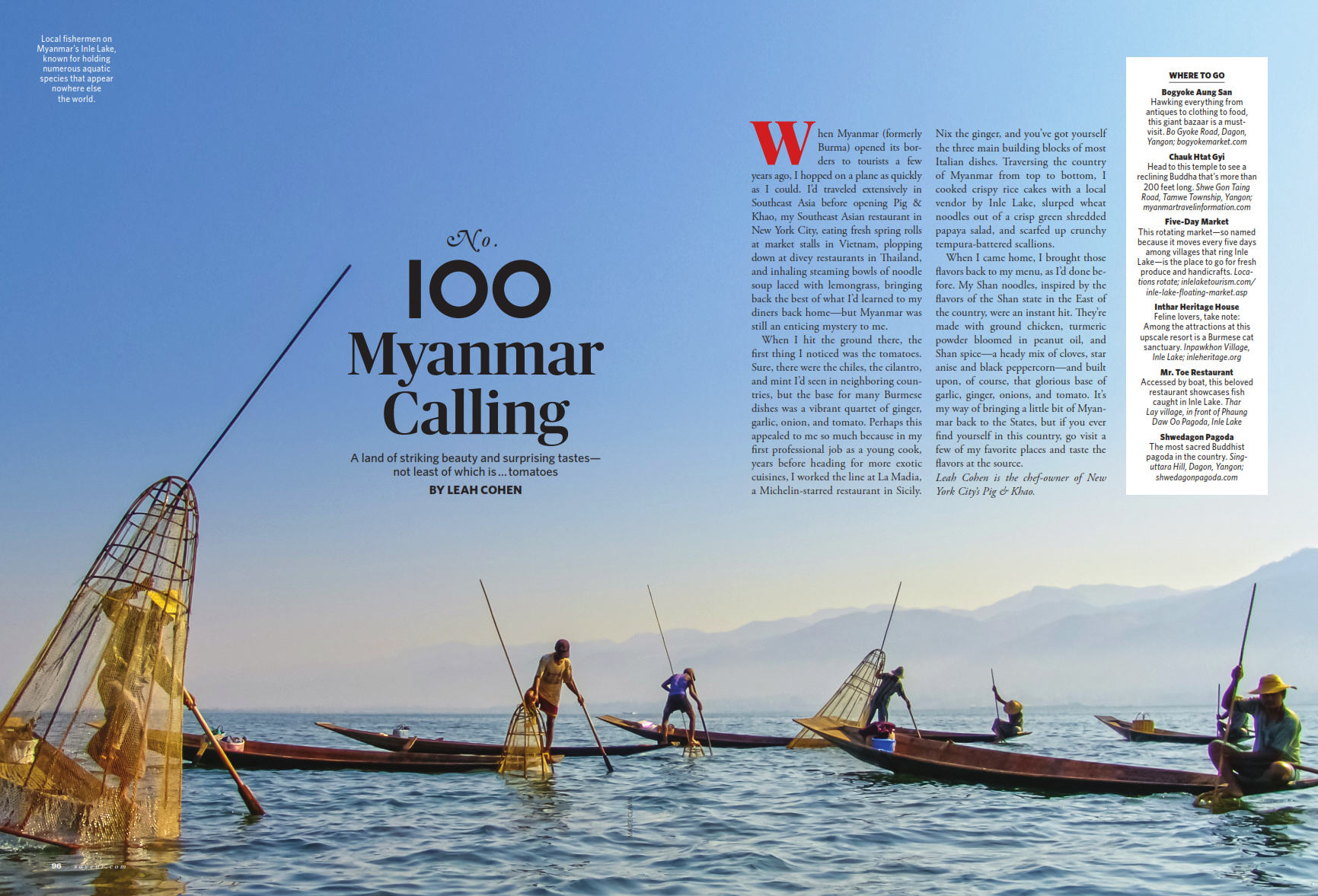 Einheimische Fischer auf dem Inle-See in Myanmar, der dafür bekannt ist, zahlreiche Wasserlebewesen zu beherbergen, die sonst nirgendwo auf der Welt vorkommen.
