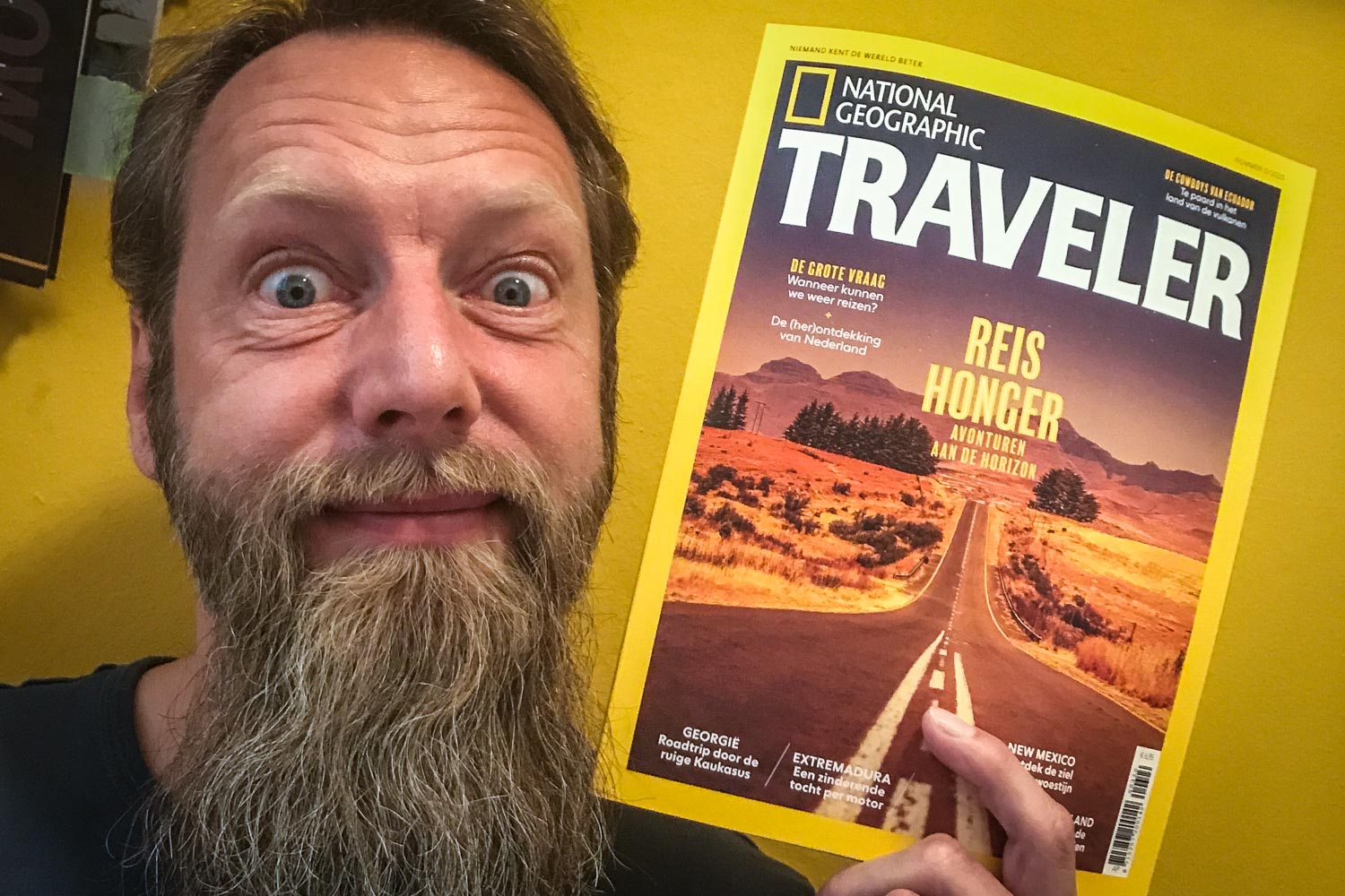 Very happy about my double-page photo in the current issue of National Geographic Traveller (Netherlands): Hang En Cave in Vietnam.