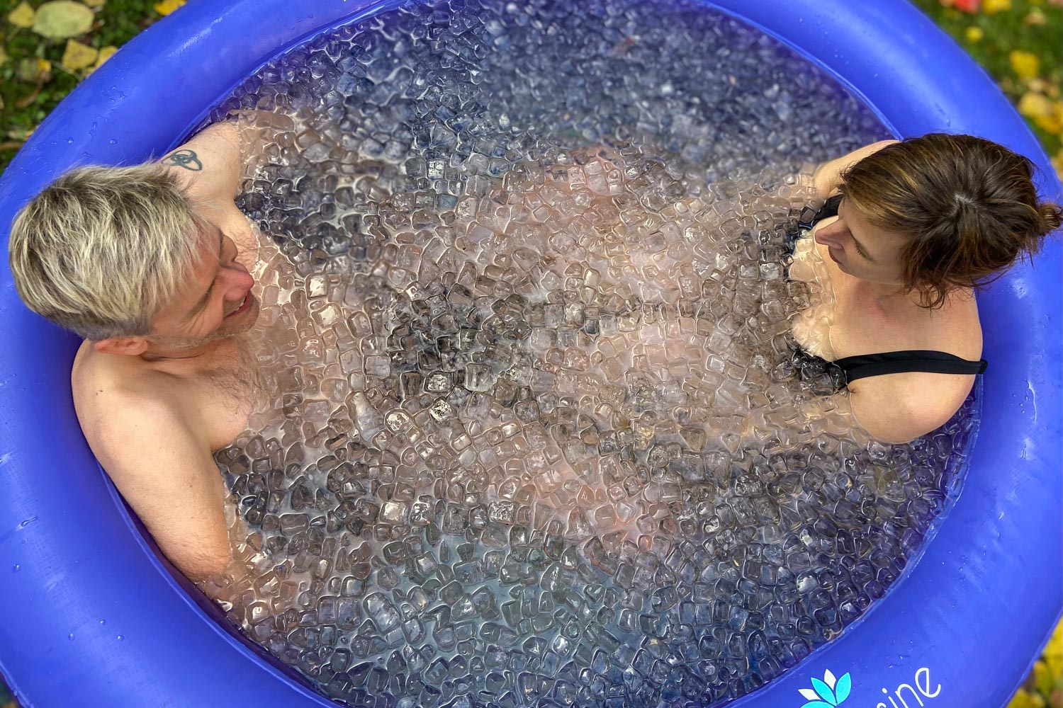 130 kilograms of ice and two new ice lovers.