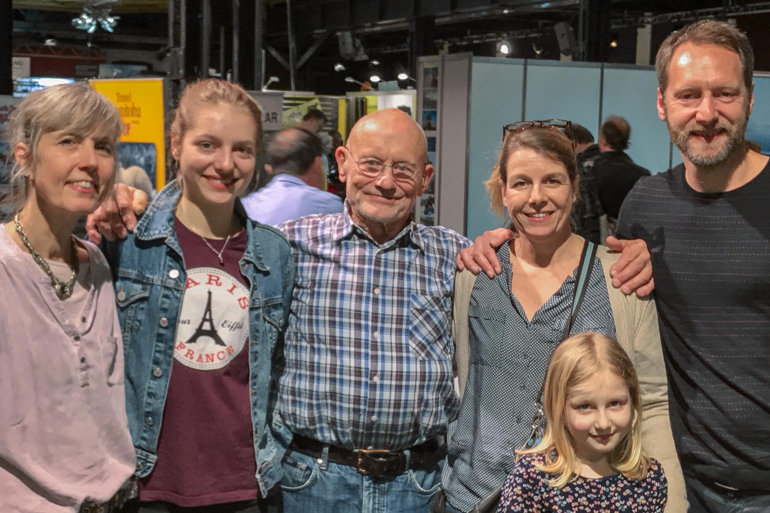 Rüdiger's wife Annette Weber, my daughter Amelie, Rüdiger Nehberg, my wife Annette, my daughter Smilla, me.