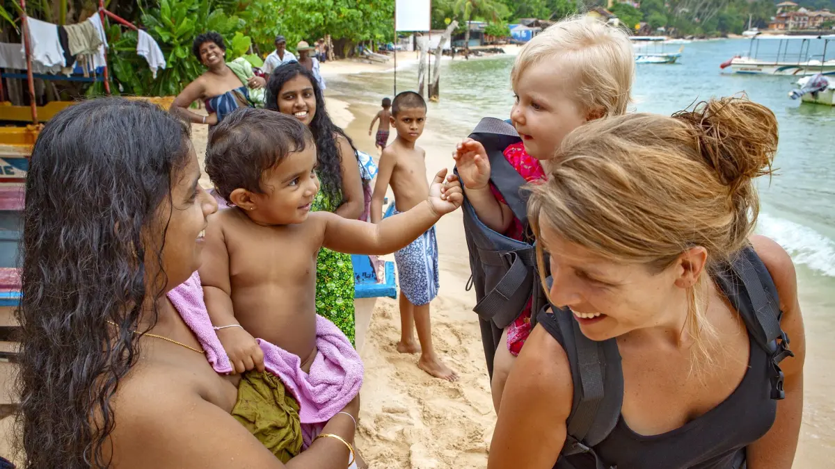 Multicultural Exchange Among the Youngest Children in Unawatuna, Sri Lanka